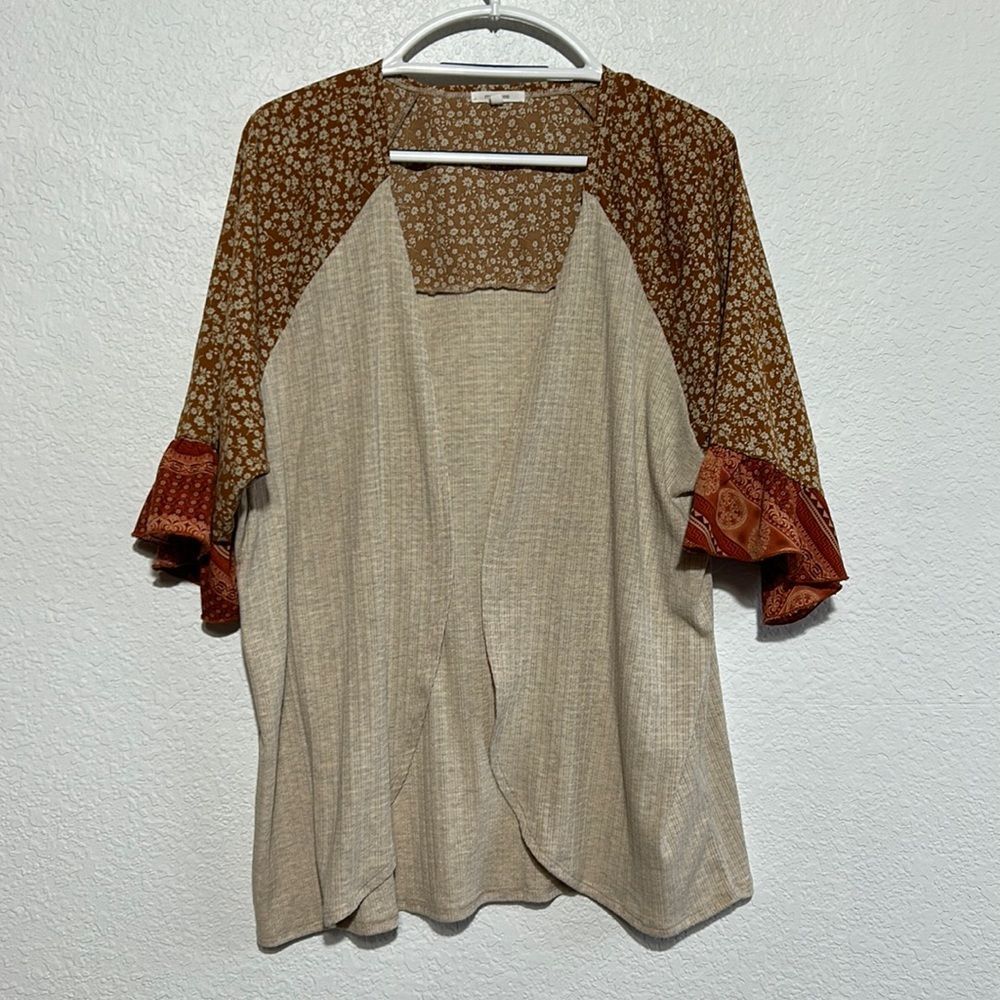 Maurices lightweight open face cardigan, bell sleeve, XL